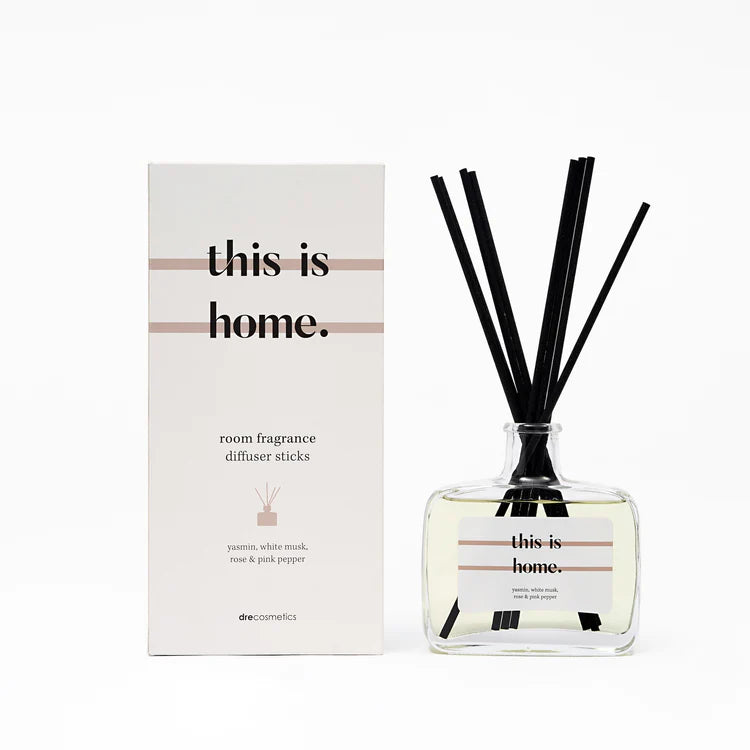 Geurstokjes set 'this is home.' (jasmijn & white musk, 200ml)
